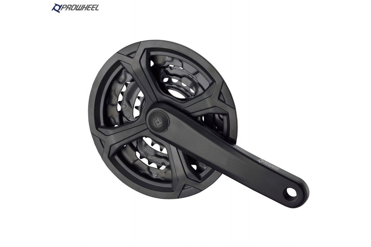 Комплект шатунов (система) PROWHEEL, алюминиевые шатуны 170 мм, SQR, 9/16, 22/32/42T, TC-CQ01 (черный, УТ00025629)