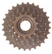 Кассета трещ. 7ск. 00-170044 FREEWHEEL 7х14-28 HG/UG коричневая
