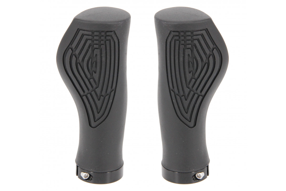 Ручки 00-170449 на руль H317А OneSideLock 118мм резинов. с 1 фикс. эргоном. с упорами под ладони, черные