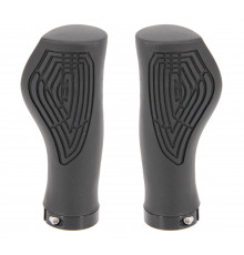Ручки 00-170449 на руль H317А OneSideLock 118мм резинов. с 1 фикс. эргоном. с упорами под ладони, черные