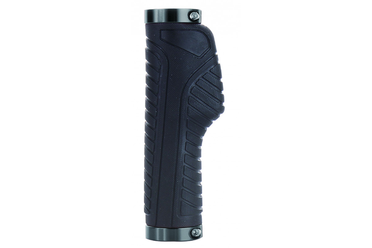 Ручки 00-170557 на руль H31 TwoSideLock 132мм эргономич. резинов. c 2 черн. фикс. противосколь. поверх. черные