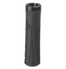 Ручки 00-170565 на руль H6 OneSideLock 135мм резиновые, новый антискольз. дизайн, c 1 фикс. черные