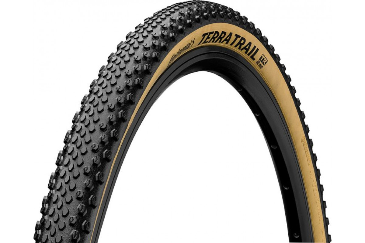 Покрышка.  28/700x35C/28x1.35 02-0150505 (35-622) Terra Trail ShieldWall System, TL-Ready, E-25 черн/кремовая (кевлар/складная) CONTINENTAL