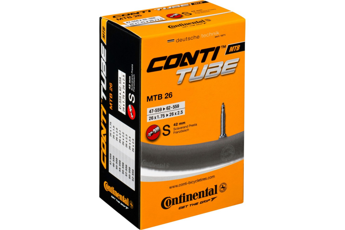 Камера.  26x1.90-2.40 спорт 42мм 02-0181631 MTB 26 x 1,9 - 2,4 CONTINENTAL