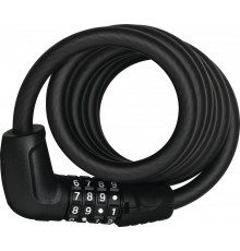 Замок 05-0013414 вело трос 12мм, кодовый 4-х разр, Tresor 6512C/180см SCMU с кроншт, класс защиты 4/15, 497гр, черный ABUS