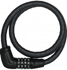 Замок 05-0013780 вело трос 15мм, кодовый 4-х разр, Tresorflex 6615C/120см класс защиты 5/15, 720гр, черный ABUS