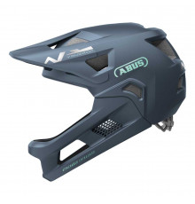 Шлем 05-003419 детский MTB YouDrop FF S(48-55), съемная челюсть, 14 вент. отверский, микрорегулировка размера, 440гр, velvet black черный ABUS