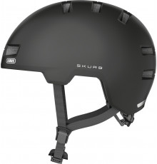 Шлем 05-0040369 URBAN/BMX Skurb L(58-61см) 12 вент. отв. с регулировкой размера, 340гр, velvet black черный ABUS