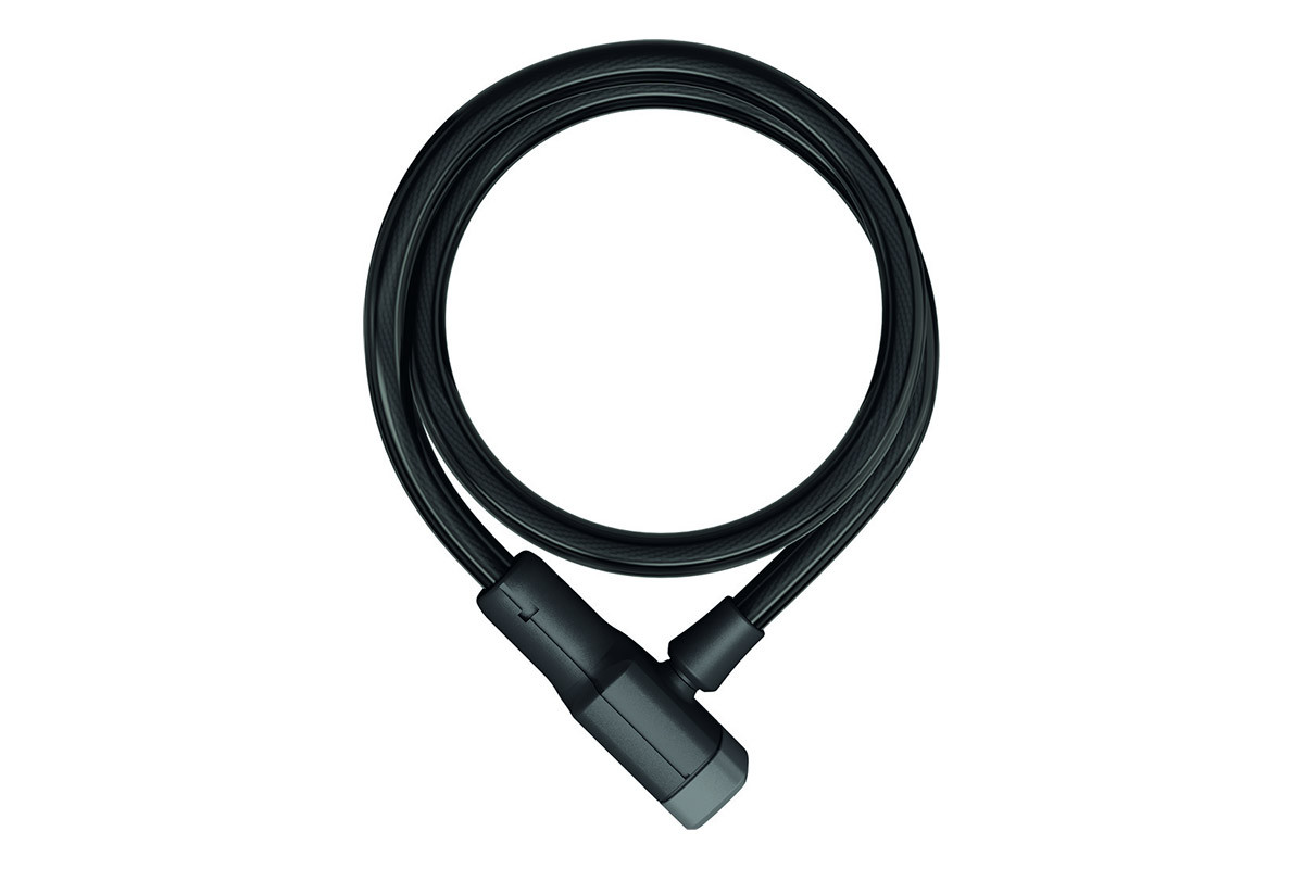 Замок 05-0040804 вело трос на ключе 6412K/85см BK Racer 12мм, класс защиты 4/15 черный ABUS