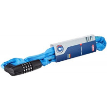 Замок 05-0071262 вело цепь на коде 4х разр 1385/75см Neon blue Tresor 6мм класс защиты 6/15 синий ABUS