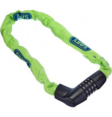 Замок 05-0071263 вело цепь на коде 4х разр 1385/75см Neon green Tresor 6мм класс защиты 6/15 зеленый ABUS
