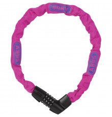 Замок 05-0071265 вело цепь на коде 4х разр 1385/75см Neon pink Tresor 6мм класс защиты 6/15 розовый ABUS