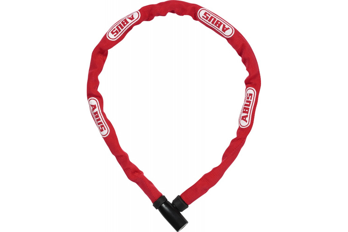 Замок 05-0072485 вело цепь 4мм, ключ, Steel-O-Chain 4804K/75см класс защиты 4/15, 380гр, красный ABUS