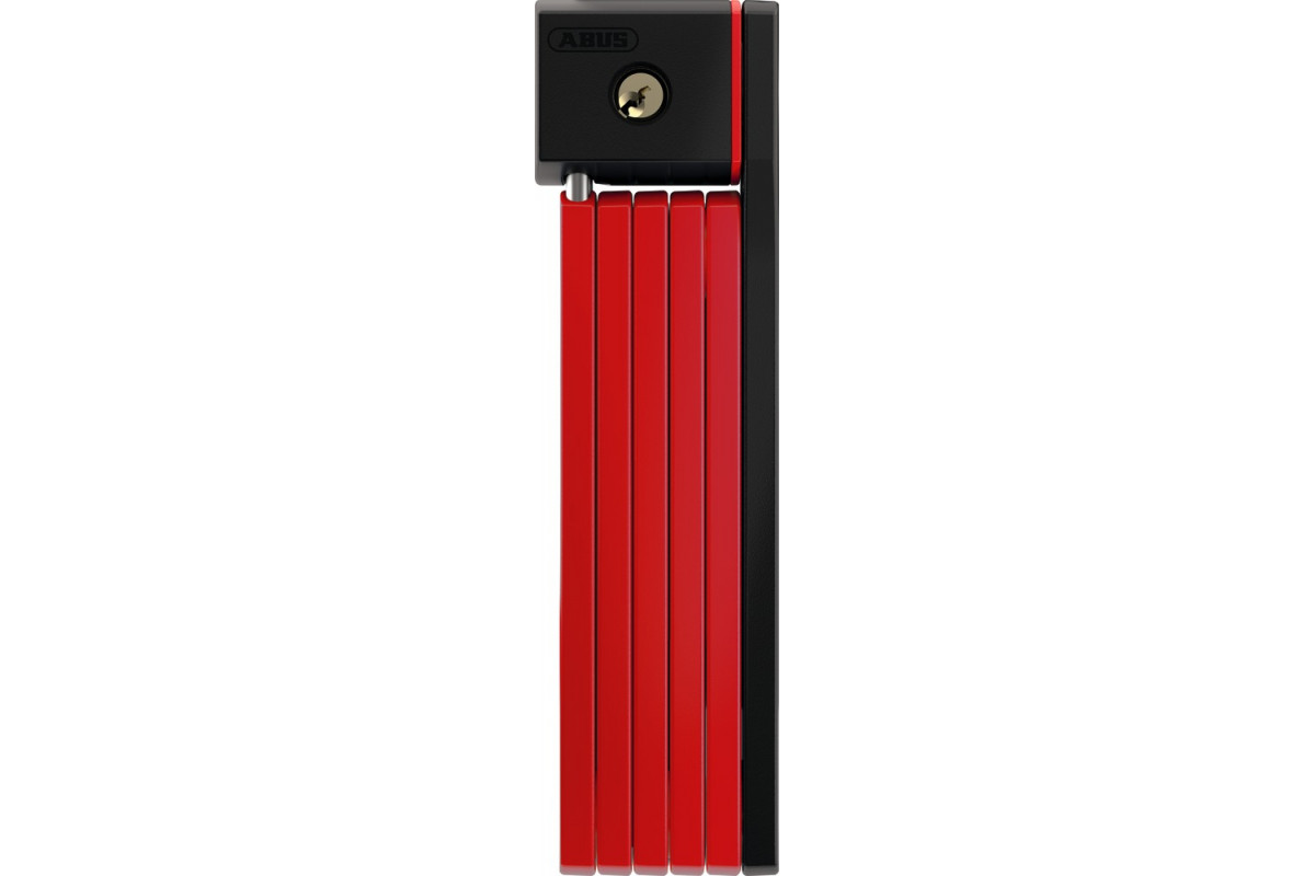 Замок 05-0084428 вело складной, ключ, Bordo uGrip 5700/80см с кроншт, класс защиты 7/15, 830гр, красный ABUS