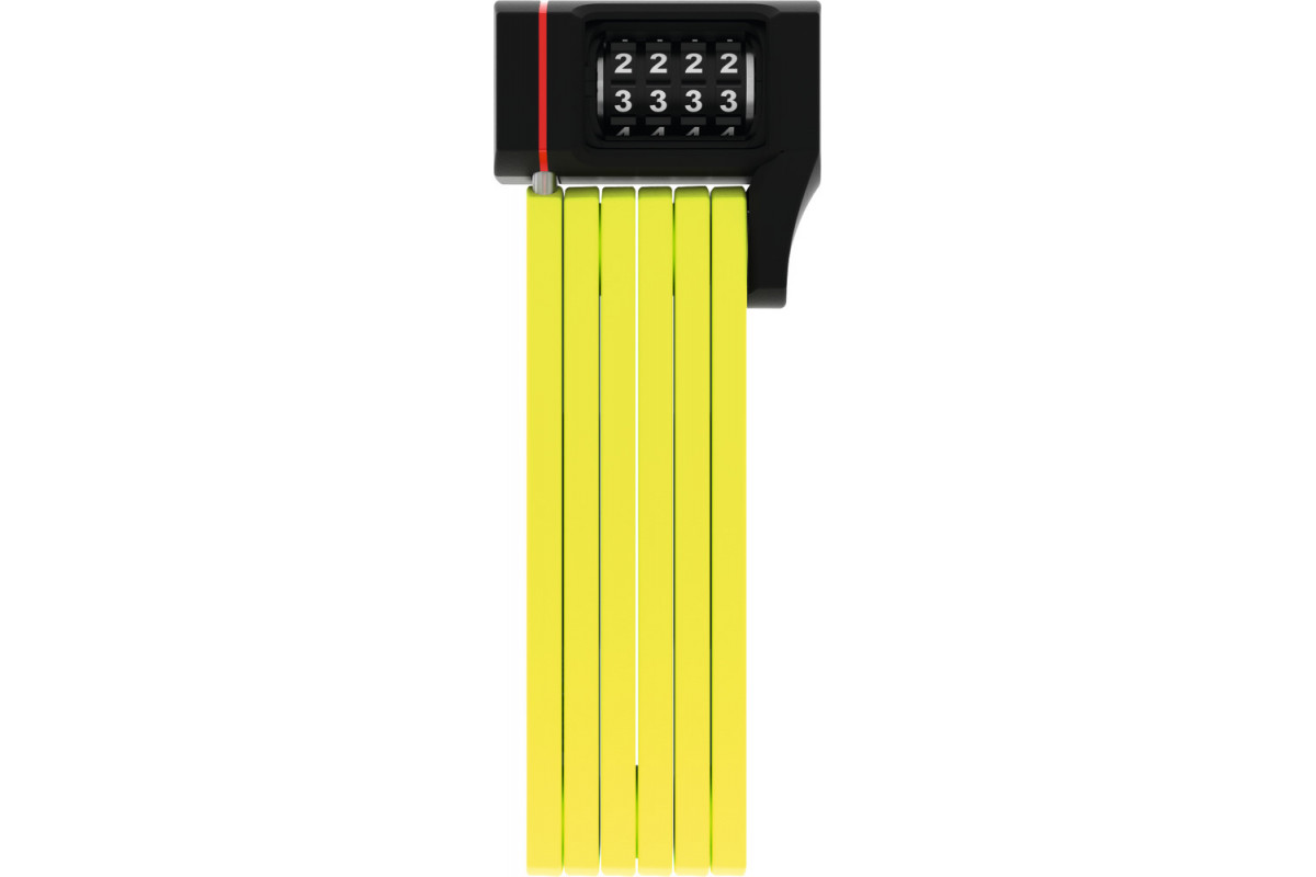Замок 05-0087793 вело складной, кодовый 4-х разр, Bordo uGrip 5700C/80см с кроншт, класс защиты 7/15, 830гр, лаймовый ABUS