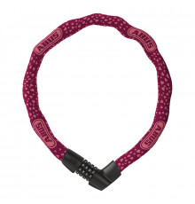 Замок 05-0088013 вело цепь на коде 4х разр 1385/75см cherry heart Tresor 6мм класс защиты 6/15 вишневый ABUS