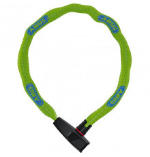 Замок 05-0090290 вело цепь 6мм, ключ, 6806K/85см NEON GN (square Chain) класс защиты 6/15 850гр зеленый ABUS