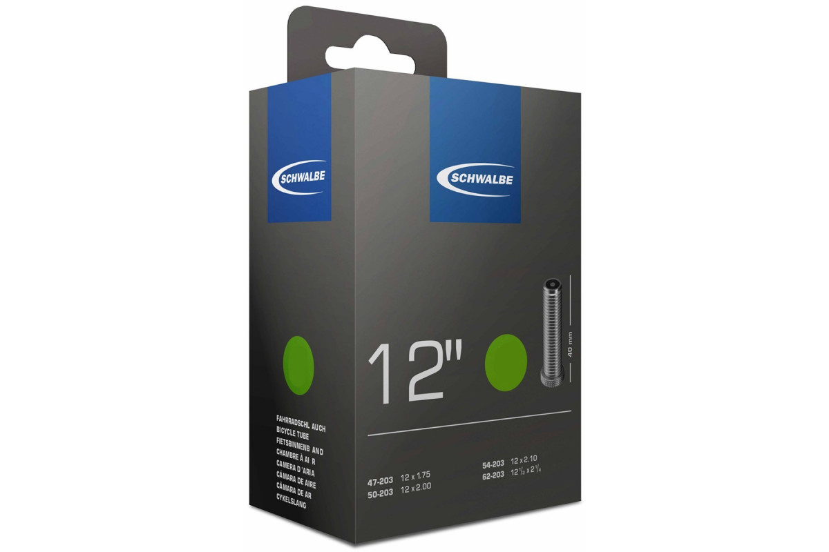 Камера. 12 авто 05-10405310 AV1 12х1,75-2.35 (47/62-203) IB AGV 40mm. SCHWALBE