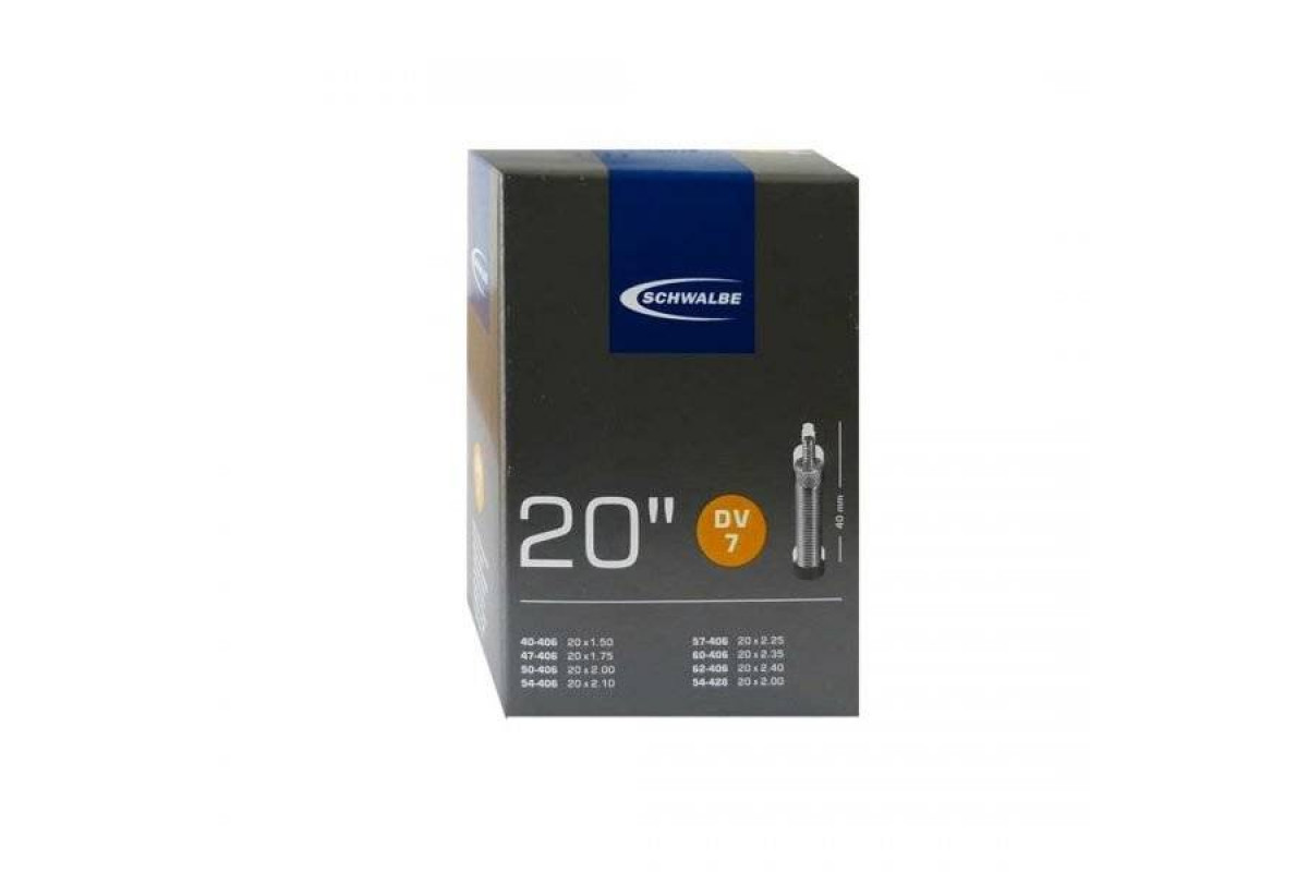 Камера. 20 данлоп 05-10415611 DV7 20х1.50-2.40 (40/62-406) IB 40mm. SCHWALBE