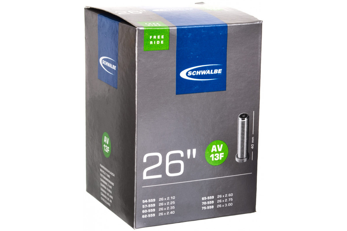 Камера. 26" авто 05-10425790 AV13F 26х2.10-3.00 TR4 FREERIDE (54/75-559) IB 40mm. SCHWALBE