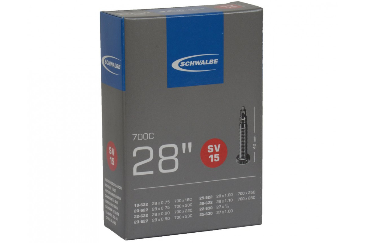 Камера. 28/700 спорт 05-10427343 SV15 28х0,7-1,00 (18/28-622/630) IB 40mm. SCHWALBE