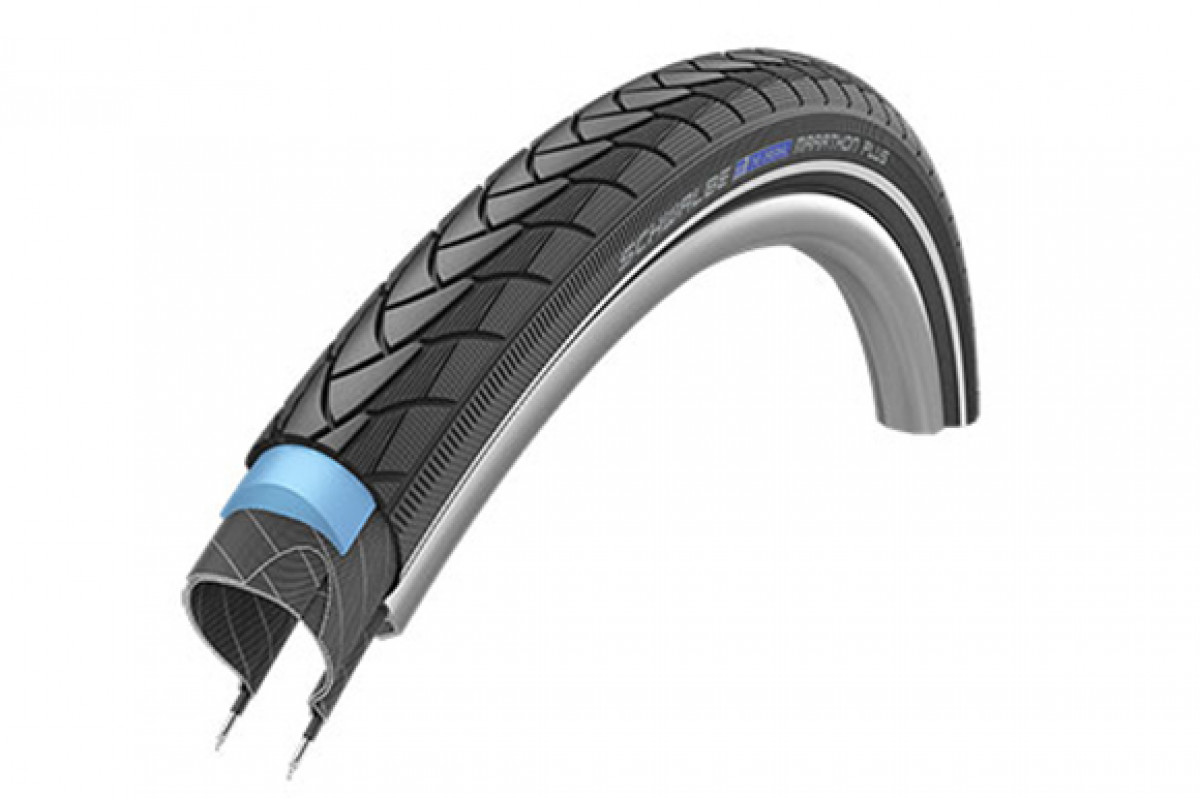 Покрышка. 26x1.75 (47-559) 05-11100762 MARATHON PLUS Perf, SmartGuard СУПЕР АНТИПРОКОЛ, TwinSkin B/B+RT(светоотр полоса) HS440 EC 67EPI 31B SCHWALBE