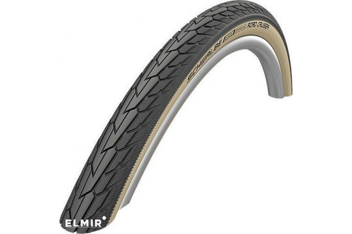 Покрышка. 28x1.75 (47-622) 05-11101285 ROAD CRUISER K-Guard, TwinSkin	 B/G HS484 GREEN 50EPI черно-бежевая SCHWALBE