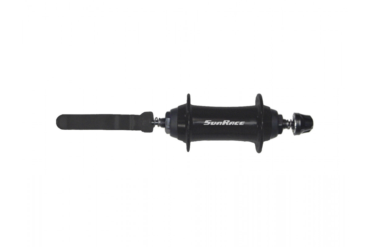 Втулка  HBM63.F0QS.DS0.BX 06-201506 M63 (перед,с эксц) 32H, 100/110, алюминий, мат черн, (инд,уп) SUNRACE