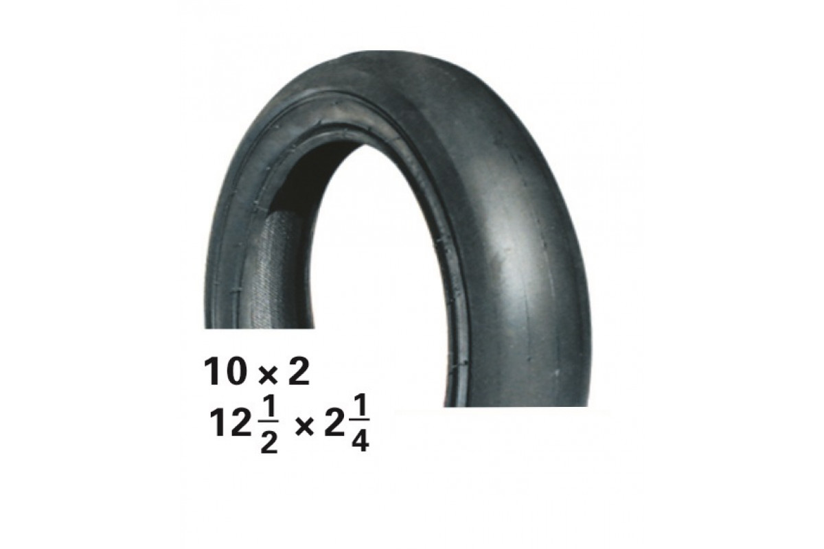 Покрышка  10 x 2 1/4 09-500247 ВЕЛОСИПЕДНАЯ слик черная HOTA