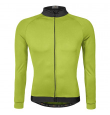 Велоджерси с рукавом 12-170 Parma-LW J-930-LW Ref. Yellow Men Active LS Thermal Microfleece Warm Breathable неоновая с молнией S Funkier