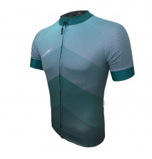 Велофутболка 12-866 PIACENZA-2 J-848-2 Ocean Green Men Pro Jersey с длинной молнией, с водонепрон. карман, зеленая M FUNKIER