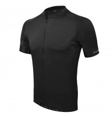 Велофутболка 12-930 CEFALU J-161 Black Men Active Jersey с длинной молнией, с водонепрон. карман, черная S FUNKIER