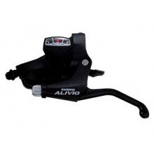 Перекл-ль ALIVIO ASTM410LBL 2-8109  шифтер+торм. ручка 3скор. левая черный SHIMANO