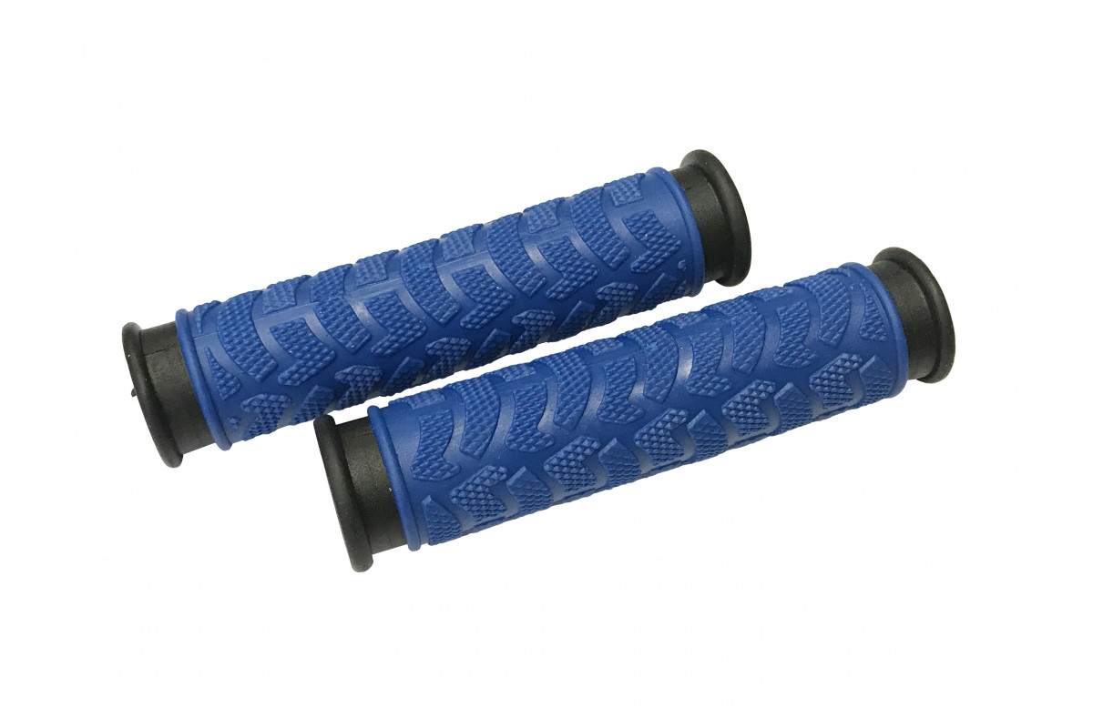 Ручки .C49BB на руль 3-457 резиновые 125мм 2-х компонент. сине-черные CLARKS