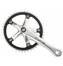 Система 5-350640 пер. 1скор. SingleSpeed облегч алюм. 1/2х1/8 смен. зв. 44зуб. 165мм сер.-черн. M-WAVE