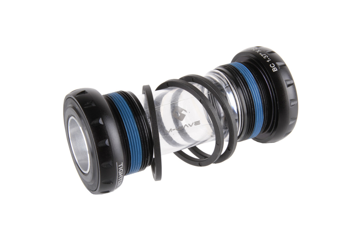 Каретка-картридж 5-359430 алюм. чашки 2герм. пром.подш. диам 24мм, для SHIMANO HOLLOWTECH II, с адапт. 2,5мм 90г M-WAVE