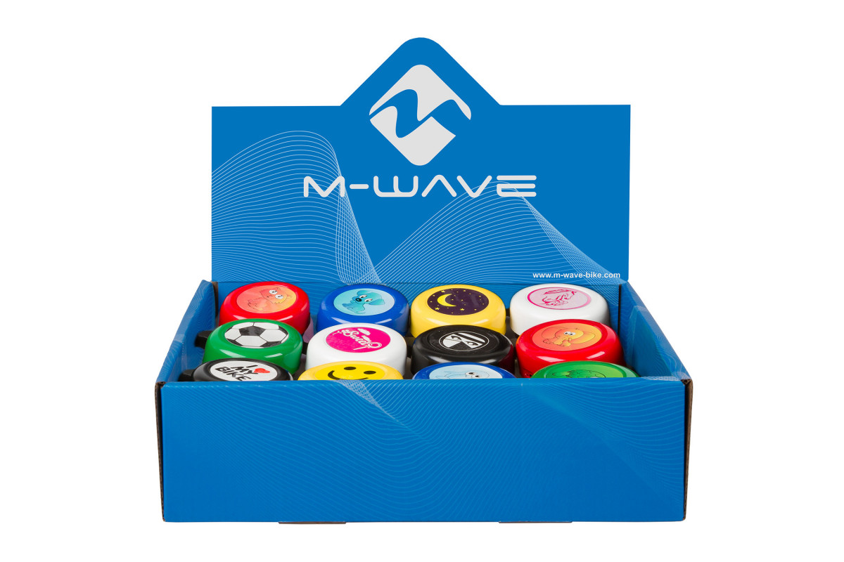 Звонок 5-420190 сталь D=54мм, детский 12 цветов в ассортименте Bella Trill-Mix M-WAVE