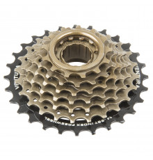 Кассета трещ. 6ск. 5-700170 FREEWHEEL 6х14-28 черно-коричневая HG-копия SHIMANO-совместимая VENTURA