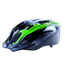 Шлем 5-731036 с сеточкой 11отв. 53-57см черно-бело-зеленый M-WAVE ACTIVE