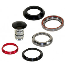 Рулевой набор 6-190377 H52 1-1/8" IS42/28.6 IS42/30 интегрированный безрезьбовой, картридж подш(OD41.8x45°x45) чашки сталь, черный NECO
