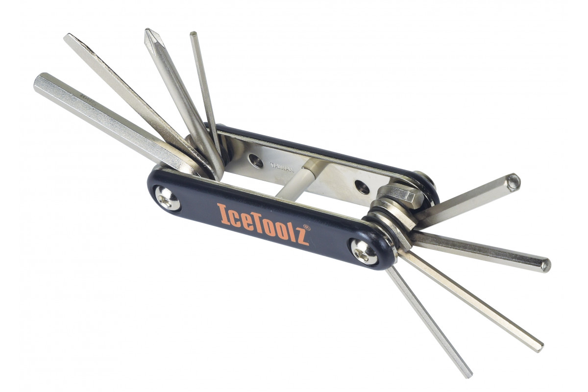 Набор 6-800240  Мультитул ключи складные карманные Multi Tool Set. 2/2.5/3/4/5/6/+/- Hex Key 92A1 IceToolz NEW