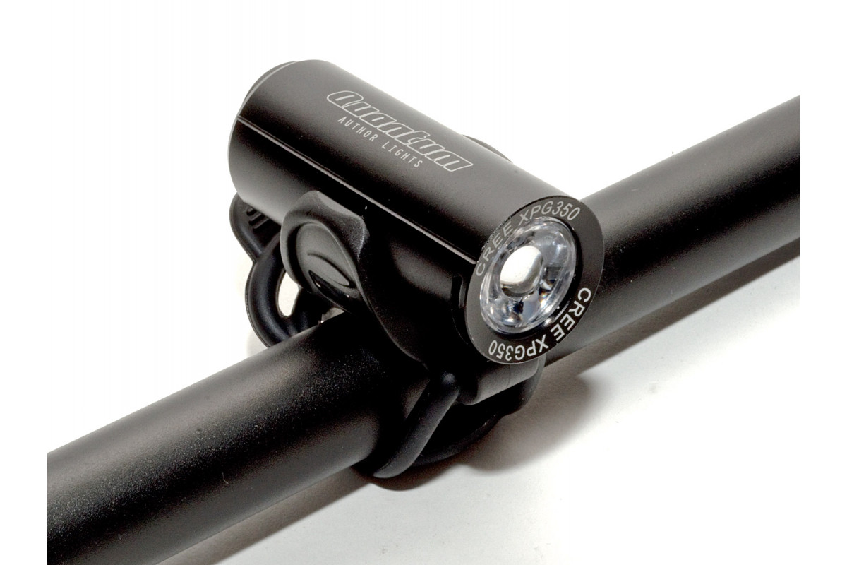 Фара 8-12002340 1д. LED CREE XP-G2 350люмен/4ф. A-QUANTUM Li-Ion АКБ USB-заряд.+кабель 63г. черная AUTHOR