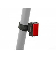 Фонарь 8-12039975 задний диоды повыш. ярк. COB LED 100люмен 7ф. A-SQUARE  Li-pol/500 mAh USB-заряд.+кабель, LOW battery indicat, 29гр, красный AUTHOR