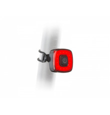 Фонарь 8-12039977 задний 14 диодов повыш. ярк. COB LED 50люмен 7ф. A-SQUARE  Li-pol/300 mAh.+кабель, видимость 270', 21гр, красный AUTHOR