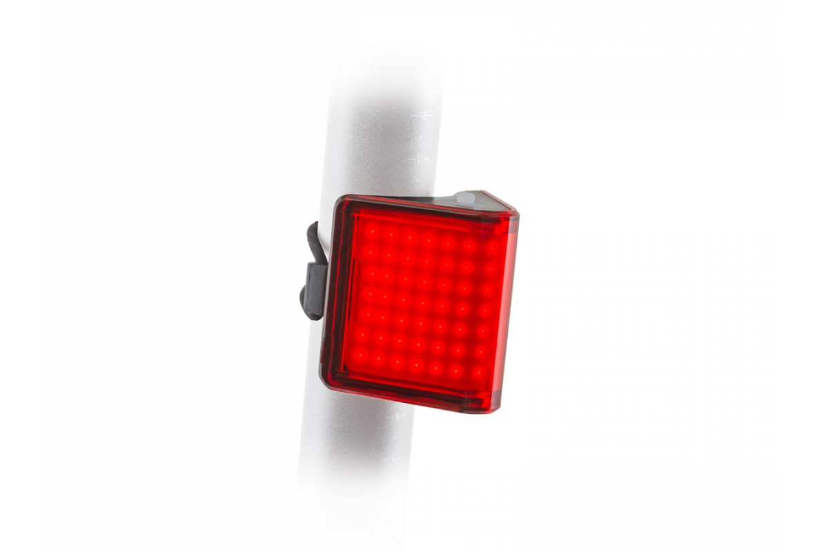 Фонарь 8-12039990 задний 91 диод повыш. ярк. COB LED 80люмен 6ф. V-Block360 USB Li-pol/350 mAh.+кабель, видимость 360', 38гр, красный AUTHOR