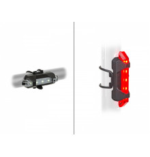 Фара+фонарь 8-12040140 Stake Mini USB SET быстросъем. 3ф  белый перед. красный зад. USB Li-ion AUTHOR