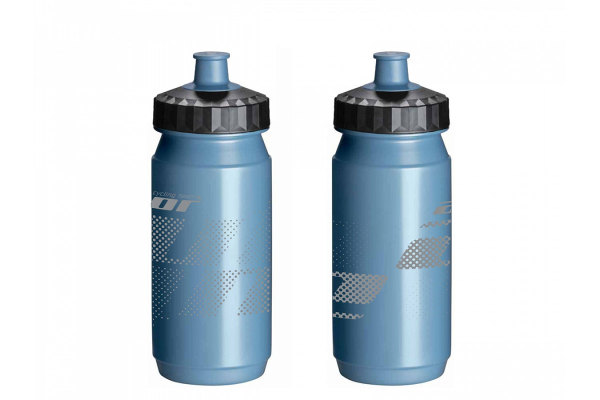 Фляга 8-14064052 100% биопластик BPA free, широкое горлышко, AB-Tcx-Daiya X25 0.6л, голубая, blue/silver, 75гр, TACX/AUTHOR