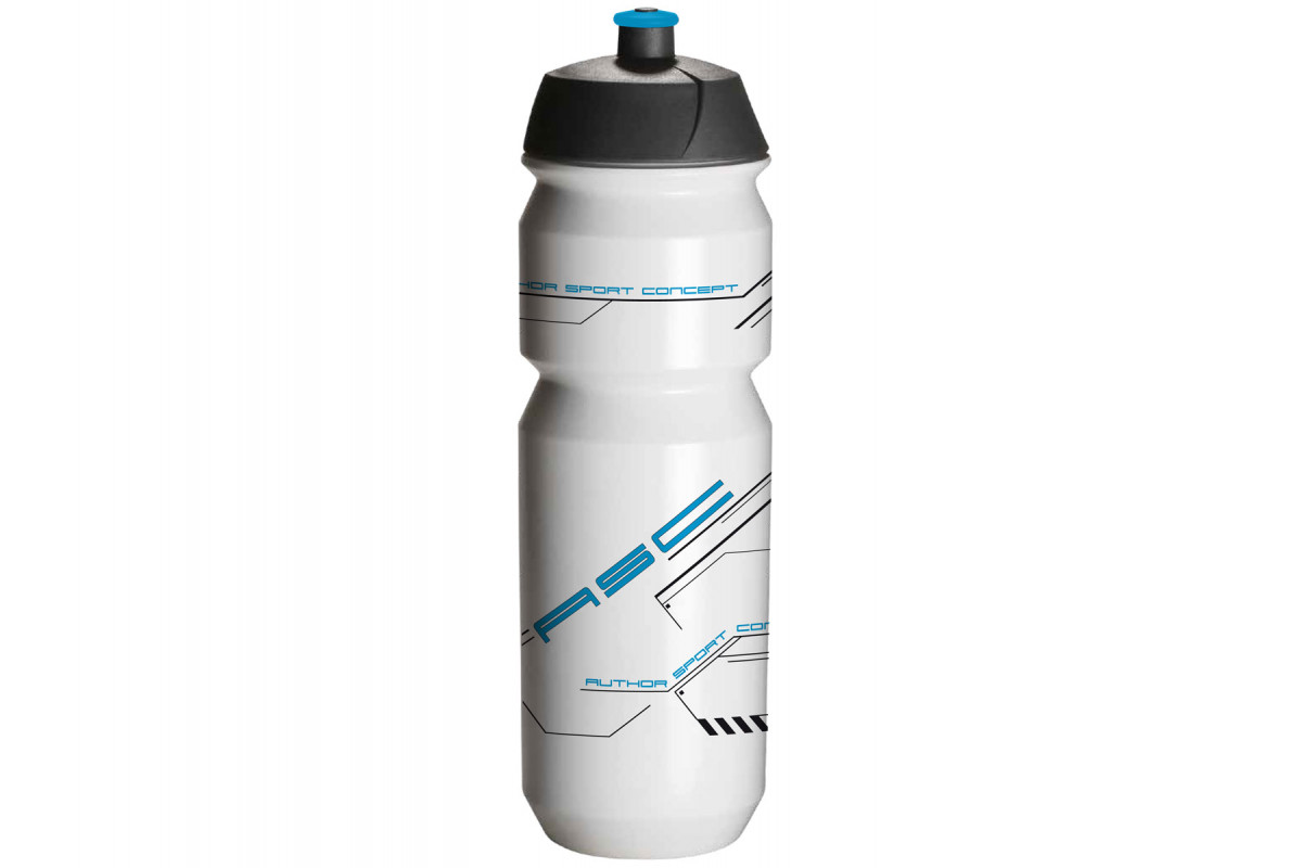 Фляга 8-14064218 100% биопластик. AB-Tcx-Shiva X9 0.85л бело-голубая TACX/AUTHOR (Голландия)