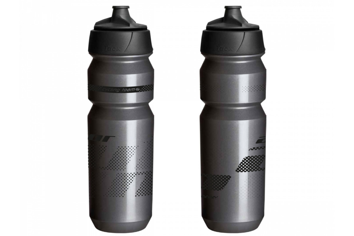 Фляга 8-14064223 100% биопластик BPA free, мембранный суперсосок AB-Tcx-Shanti X25 0.85л серо-черная, grey/black, 115гр, TACX/AUTHOR