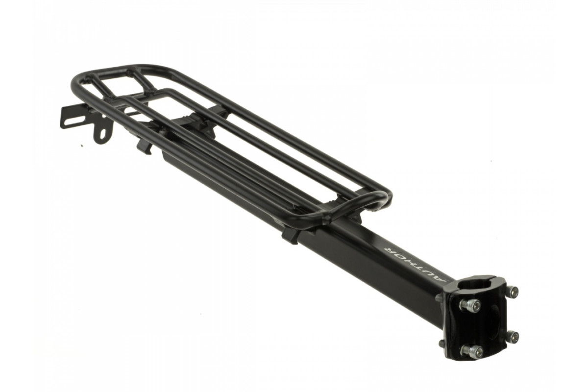 Багажник 8-15203145 алюм. на подс. штырь 26,8-31.6мм ACR-SP05-Alu до 10кг Alloy 6061, трубки 10мм, 310х115мм, общ длина 435мм, 555гр, черный AUTHOR